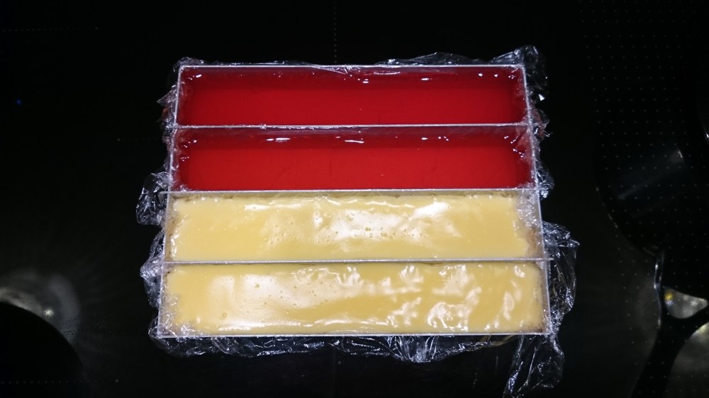 Jelly and Custard in Tin